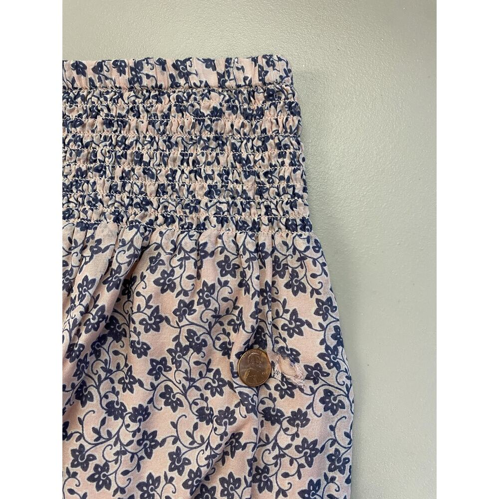 J Jill Skirt 4X Pink Floral Peasant Tiered Elastic Waist Lined Boho Cottagecore - Picture 8 of 13